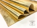 Shiny Gold Leather Sheets 6x6 \/ 8x10 \/ 12x12 \/ 12x18 \/ 18x24 \/ Metallic Fabric Pieces \/ Earring Leather \/ Scraps For Jewelry \/ Real Lambskin product logo