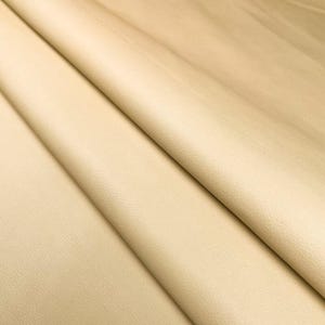 Beige Thin Real Leather Hides Aniline Leather The Most Natural Fabric Highest Quality Grade PISTACHIO SHEL 1118 / 0.5 mm/ 1.25 oz image 3