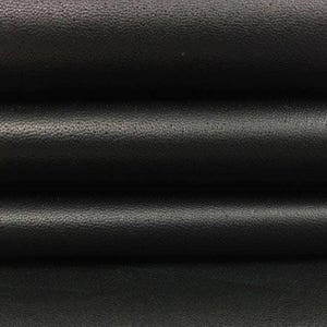 Piel de cordero negra mate, 3 pies cuadrados, piezas de cuero para coser camisas y chaquetas, 0,8-0,9 mm, 2-2,25 oz, NEGRO MATE 520
