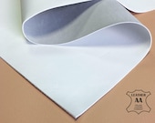 Soft WHITE Leather Sheet Snow White Genuine Leather 6x6 / 8x10 / 12x12 / 12x18 / 18x24 inches 2.25oz/.9mm Natural Pieces 657 PURE WHITE