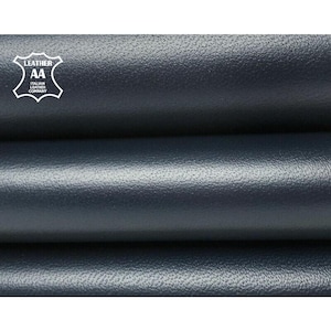 Dark Navy Blue Genuine Lambskin Leather Choose From 4, 5 sqft (0.36-0.56m2)  Sewing Material Crafting DIY 0.8mm//2oz MAJOLICA BLUE 968