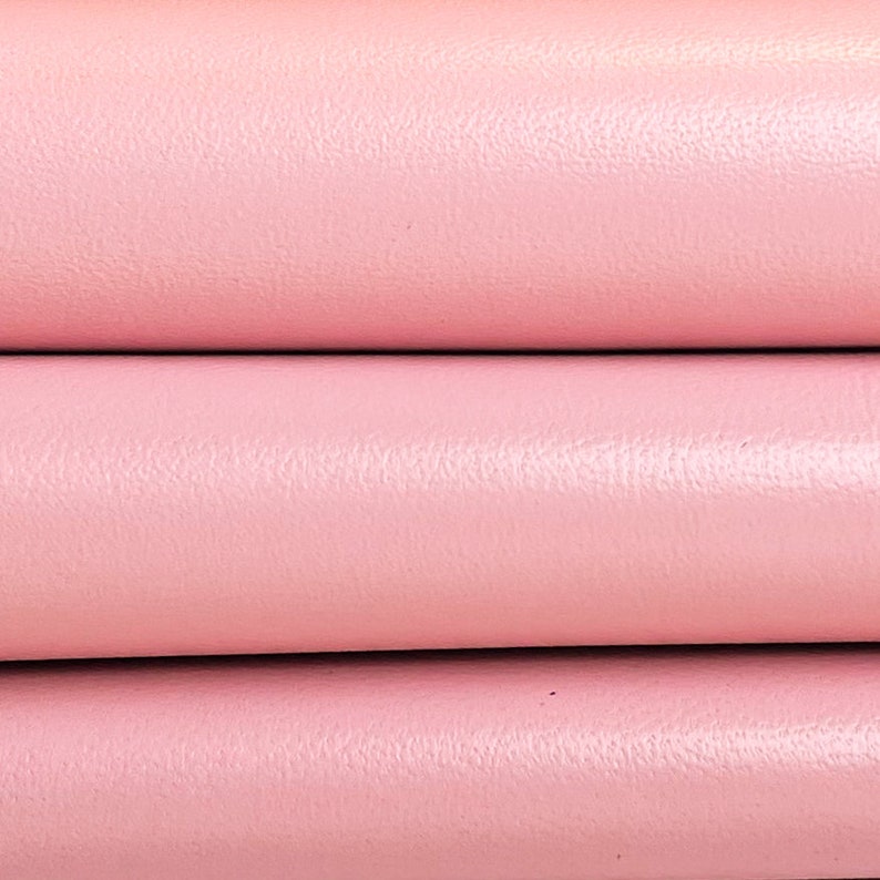 Baby PINK Leather Hide Pieces // Light Pink Lambskin Leather Etsy