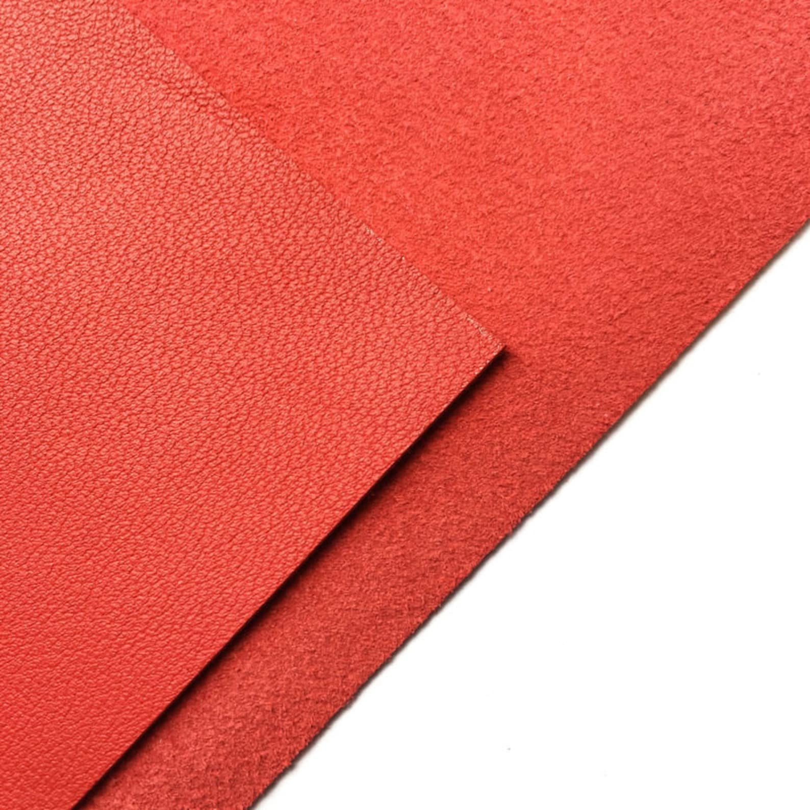 Bright RED Genuine Leather Sheet 8x10in/20x25cm // 2oz/0.8mm Etsy