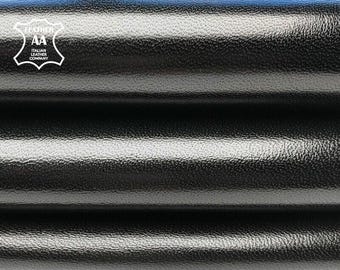 Super Shiny Black Leather Hides // Genuine Leather Sewing Pieces // DIY Leather // Elegant Black // Mega Shiny Black 945 0.8mm / 2 oz