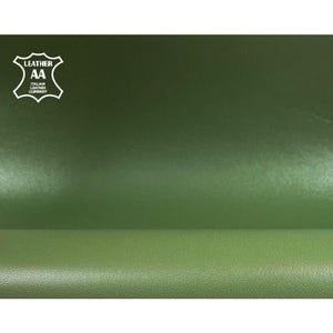 VERT crépuscule 4 - 7 pieds carrés // 0,46 - 0,76 m2 Cuir naturel Cuir naturel Vert fumé Cuir d'agneau véritable CIBOULETTE, 1206, 8 mm // 2 oz