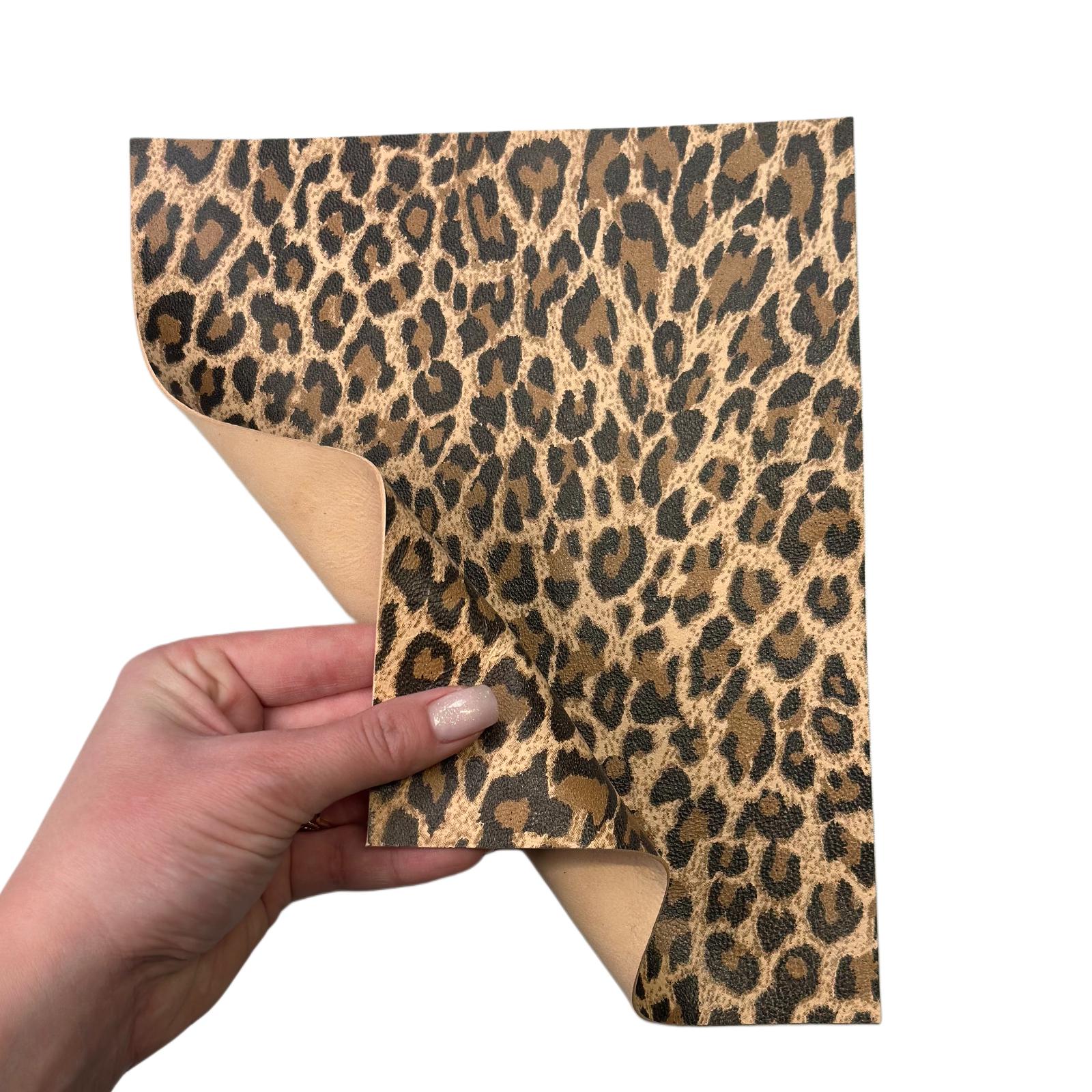 Leopard Leather Sheets 6x6