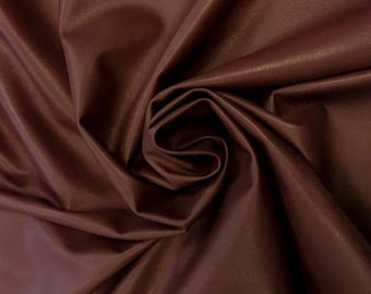 Bordo Lammleder 3, 4, 5, 6 sqft (0,26-0,66 m2) Sehr weiches, dünnes dunkelrotes echtes Tierfell, 0,5 mm, Weinrot BITTERSCHOKOLADE 490