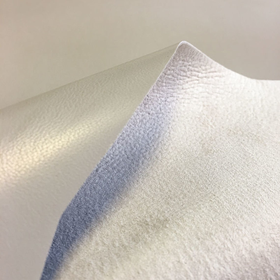 Light Gray Leather Fabric DOVE 1.5oz/0.6mm Soft Etsy
