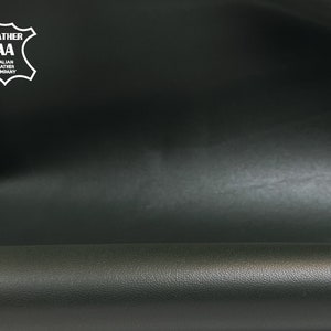 Pele de cordeiro verde-escura, 4 a 6 pés quadrados, couro italiano genuíno para costura e artesanato, pinho brilhante, 0,7 mm/1,75 oz, GROVE 237