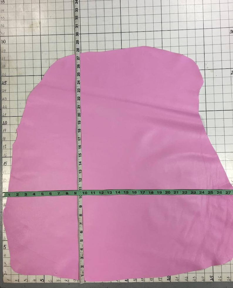 PINK leather fabric pink leather hide genuine lambskin leather hide bright pink leather pieces LILAC CHIFFON real animal skin 0.9 mm 578