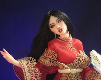 Resin BJD Doll – OOAK Chinese Dancer "Luna"