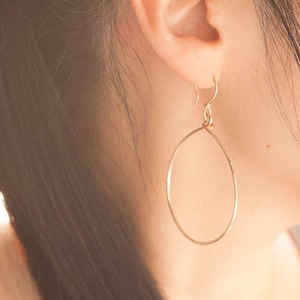 Handmade Gold Filled Medium Teardrop Earrings image 1