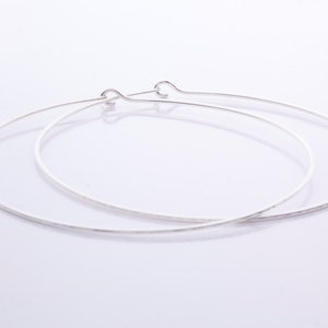 Handmade 925 Sterling Silver Extra Large Hoop Earrings image 3