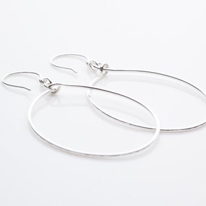 Handmade 925 Sterling Silver Medium Teardrop Earrings