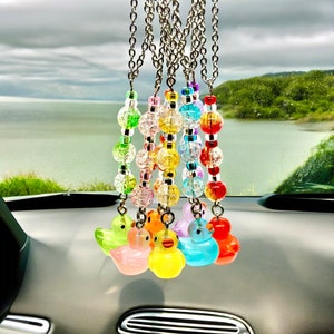 Duck Rear View Mirror Charms, Rubber Duck Mirror Charms, Mirror Charms, Duck Charms, Gifts, Ducking, Car Accessories, Mirror Decor, Gifts