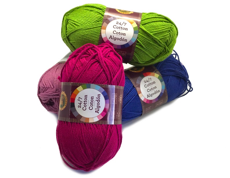 Lion Brand 24/7 Cotton Etsy