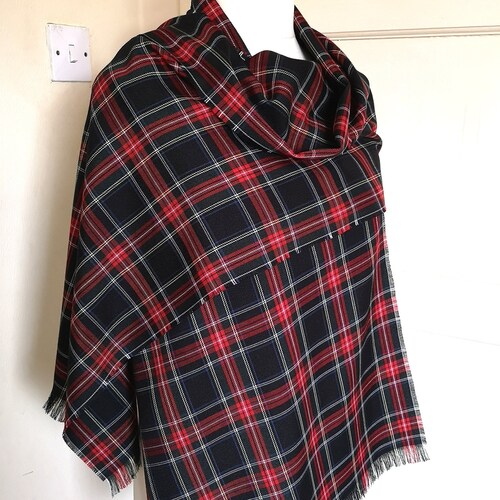 Large Tartan Scarf / Wrap Soft Plaid Fringed Blanket Scarf in - Etsy UK