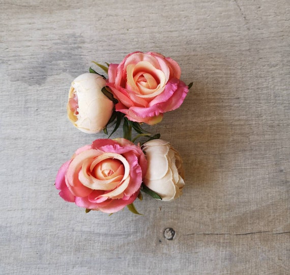 beautiful flower hair clips