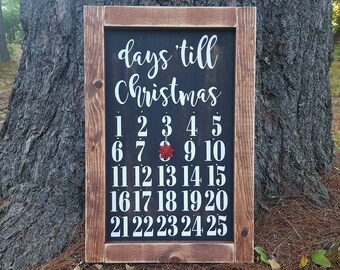 christmas countdown sign days till christmas sign farmhouse style christmas sign rustic christmas decor advent christmas calendar - Countdown Till Christmas Decoration christmas countdown sign days till christmas sign farmhouse style christmas sign rustic christmas decor advent christmas calendar - Countdown Till Christmas Decoration