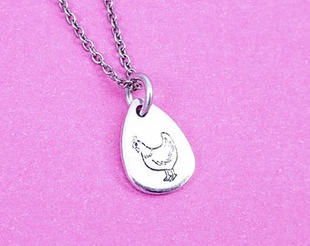 Chicken Necklace, Pet Necklace, Chicken Gifts, Pet Lover Gift, Best Friend Gifts, Thinking of You Gift