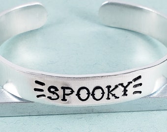 Spooky Bracelet, Halloween Cuff Bracelet, Witch Cuff Bracelet, Spooky Jewelry, Witchy Jewelry, Halloween Witch Jewelry, Halloween Jewelry