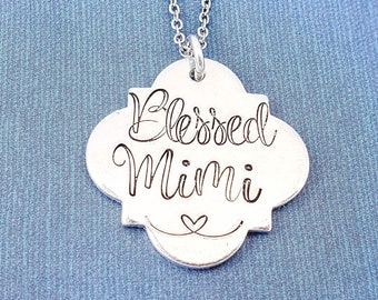 Mimi Grandma Necklace, Grandma Gift, Personalized Gift, Mothers Day Gift for Grandma