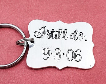 Anniversary Keychain, Anniversary Gifts, Gift for Him, Gift for Her, Wife Gift, Husband Gift, Valentines Day Gift for Him