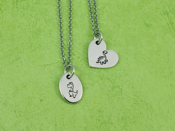 Dinosaur Necklace, Dino Jewelry, Cute Necklace, Nerdy Necklace, Quirky Jewelry, Brontosaurus Necklace, Gift for Geeks, Gift for Teens