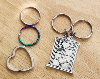 Couples Keychain Set, Geeky Couples Gift