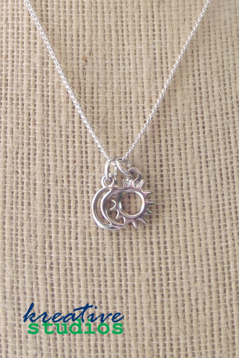 Celestial Charm Necklace Friendship Necklace Best Friends Etsy