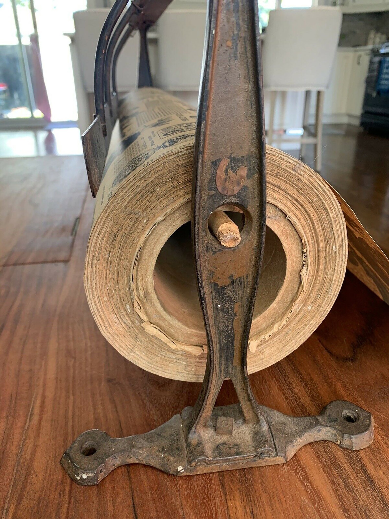 Rare Antique Store Butcher Paper Roll Cutter Dispenser Etsy