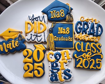 One Dozen graduation cookies