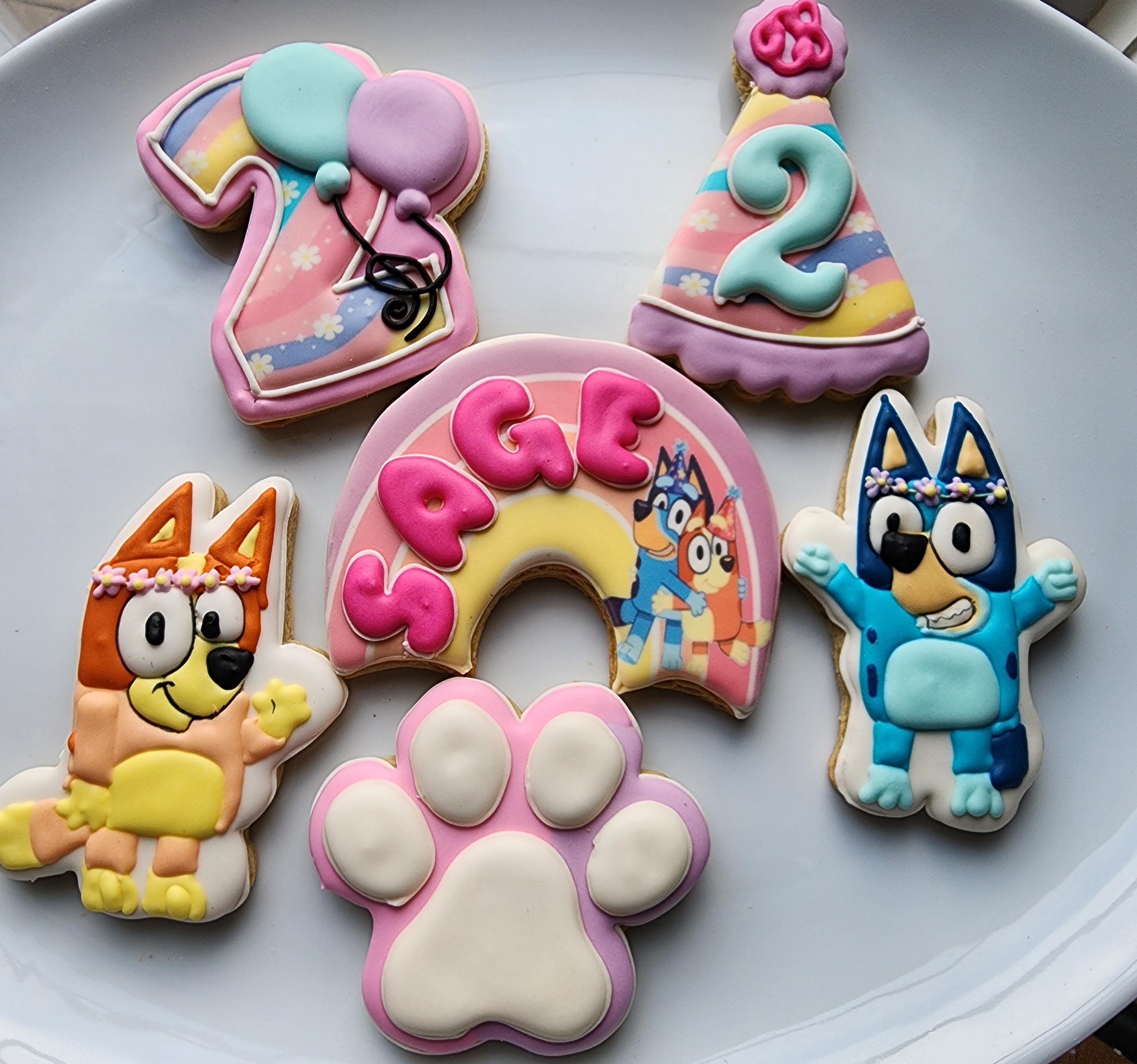 One Dozen (12) Bluey Cookies - Etsy