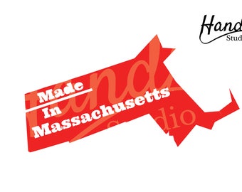 Digitalt SVG-filpaket tillverkat i Massachusetts, direkt nedladdning