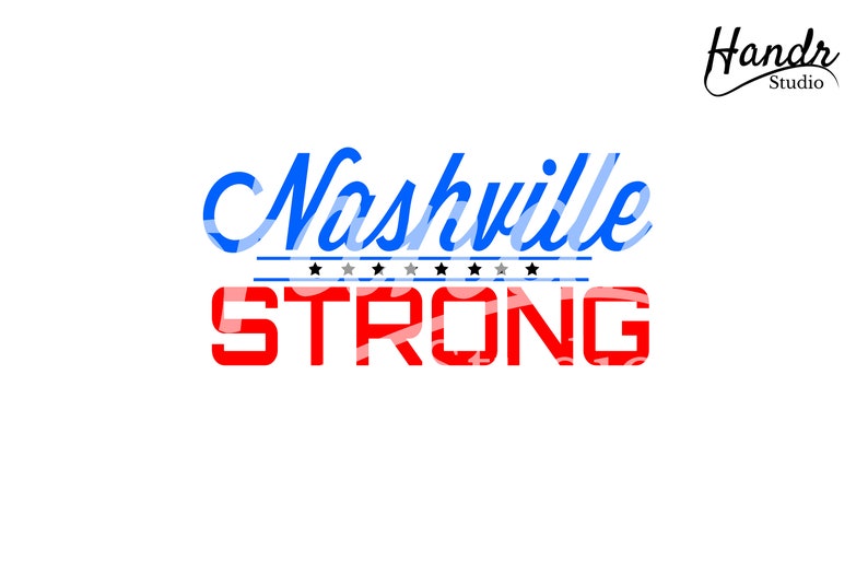 Nashville Strong Quote SVG Design by Handr Digital SVG File Etsy