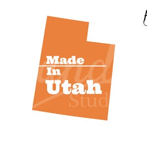 Made in Utah Digital SVG File Package Instant Download