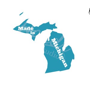 Made In Michigan Digital SVG File Package Instant Download