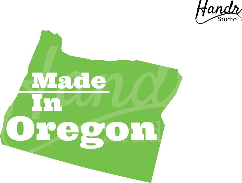 Made in Oregon Digital SVG File Package Etsy