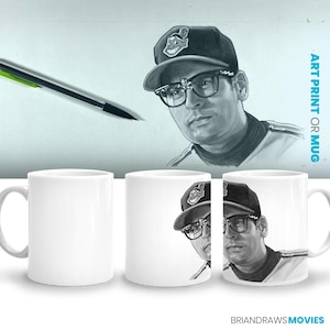 Major League Wild Thing Scene Coffee Mug, Baseball Player Coach Present Room Decor Charlie Sheen fan, Movie Lover Gift Film Buff, Wall Art
