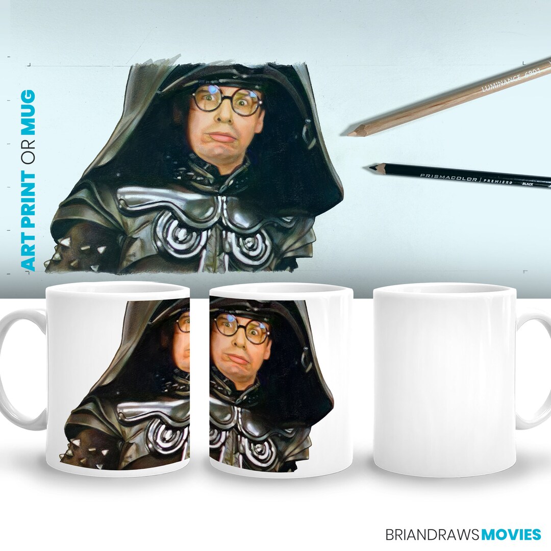 Spaceballs Dark Helmet Coffee Mug, Room Decor, Rick Moranis Mel Brooks
