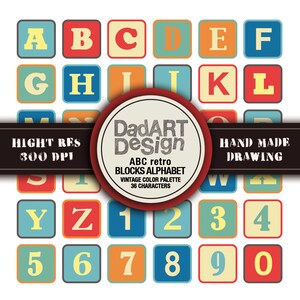 Instant download - ABC Alphabet Blocks letters