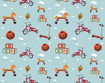 Kid's Toys Pattern Wallpaper V2