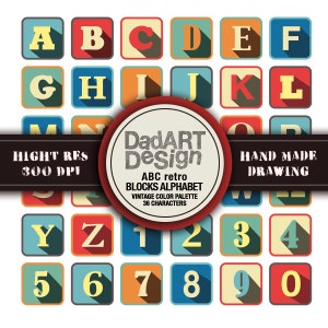 Instant download - ABC Alphabet Blocks letters