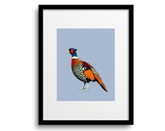 絵画　鳥　キジ　木枠 キジの印刷可能な壁アート | キジのアートプリント | 鳥のポップアート