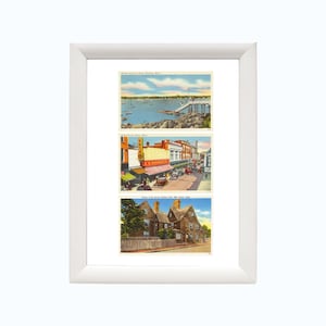 Impressão de arte de cartão postal vintage de Salem, MA | Impressão de viagem de Salem, Massachusetts | Arte de parede de pôster de Salem | Presentes de Salem | emoldurado ou sem moldura 8 x 10 pol.