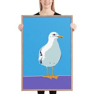 Seagull Art Print | Pop Art Seagull Wall Art | Gift for Bird Lover ...