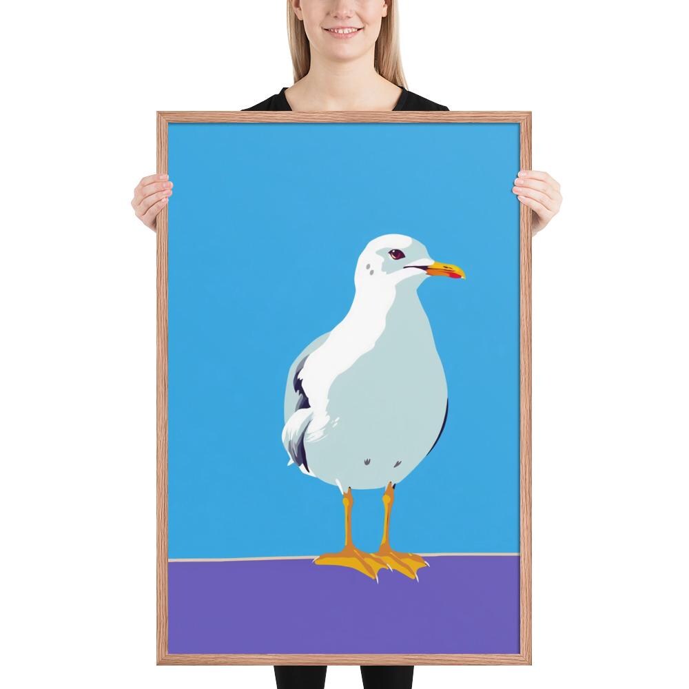 Seagull Art Print | Pop Art Seagull Wall Art | Gift for Bird Lover ...