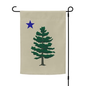 Old Maine yard flag | Maine garden flag | Maine state flag banner | double-sided porch decor or wall hanging | pole not included