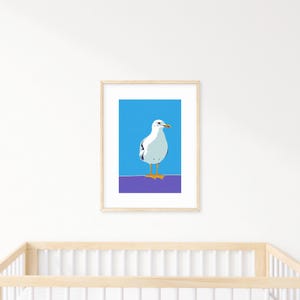 Seagull PRINTABLE Wall Art | Pop Art Seagull Art Print | Gift for Bird ...