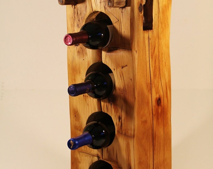 Wine Rack Made From Reclaimed Wood Beam of 200 Year Old Maine Etsy
